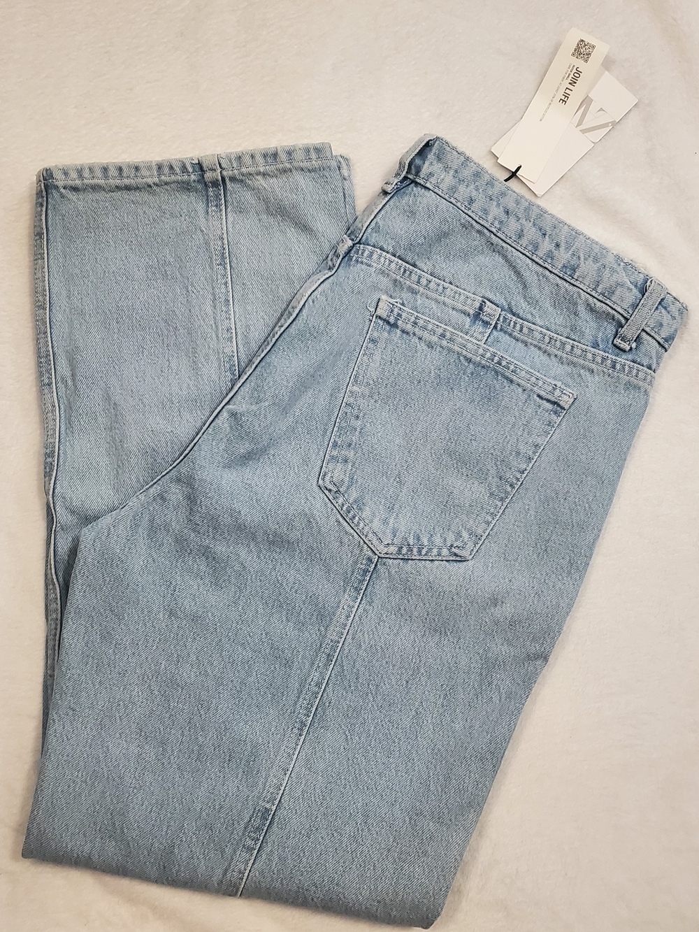 Zara NWT Light Blue Denim Jeans - Picture 2 of 6